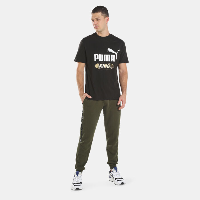 PUMA Men's King Logo T-Shirt Black PUMA Men's King Logo T-Shirt Black image number 2