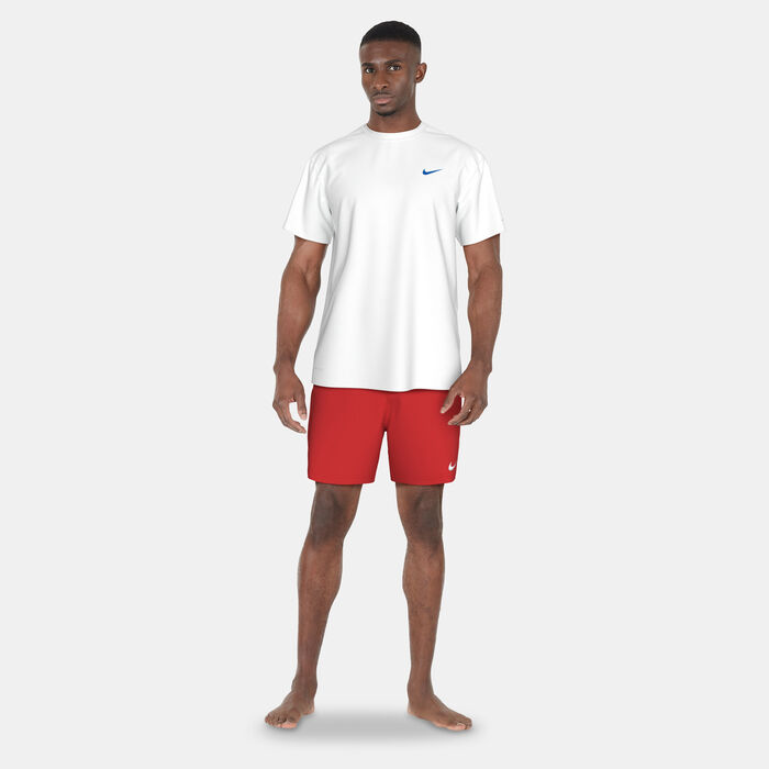 Nike Swim Men's Icon Hydro Rashguard White image number 2