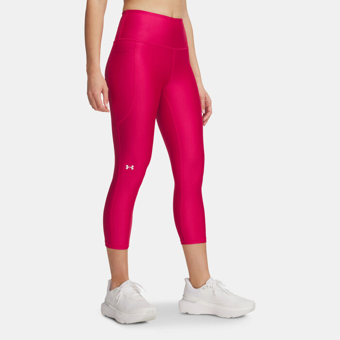 Under Armour Women's HeatGear® Armour Capri Leggings Pink Under Armour Women's HeatGear® Armour Capri Leggings Pink image number 0