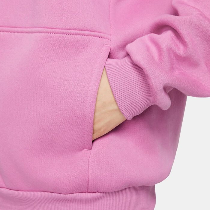 Nike Kids' Sportswear Club Fleece Oversized Full-Zip Hoodie Pink image number 4