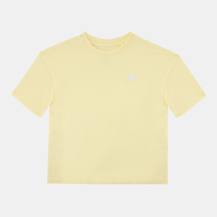 New Balance Kids' Small Logo T-Shirt And Shorts Set yellow New Balance Kids' Small Logo T-Shirt And Shorts Set yellow image number 1