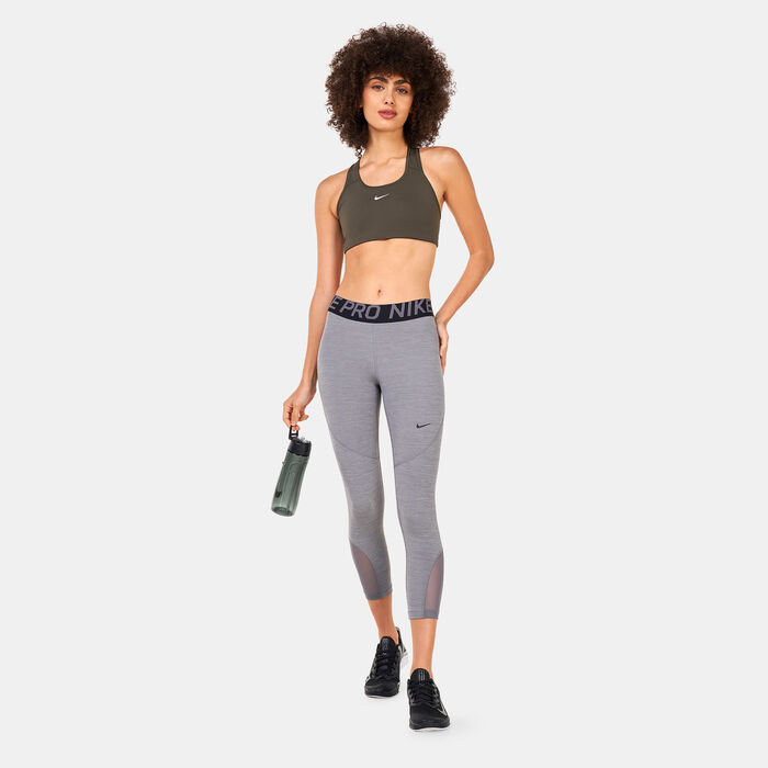 Nike Women's 1-Piece Pad Sports Bra Green Nike Women's 1-Piece Pad Sports Bra Green image number 2