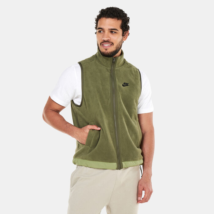 Nike Men’s Club+ Fleece Winter Vest Green Nike Men’s Club+ Fleece Winter Vest Green image number 0