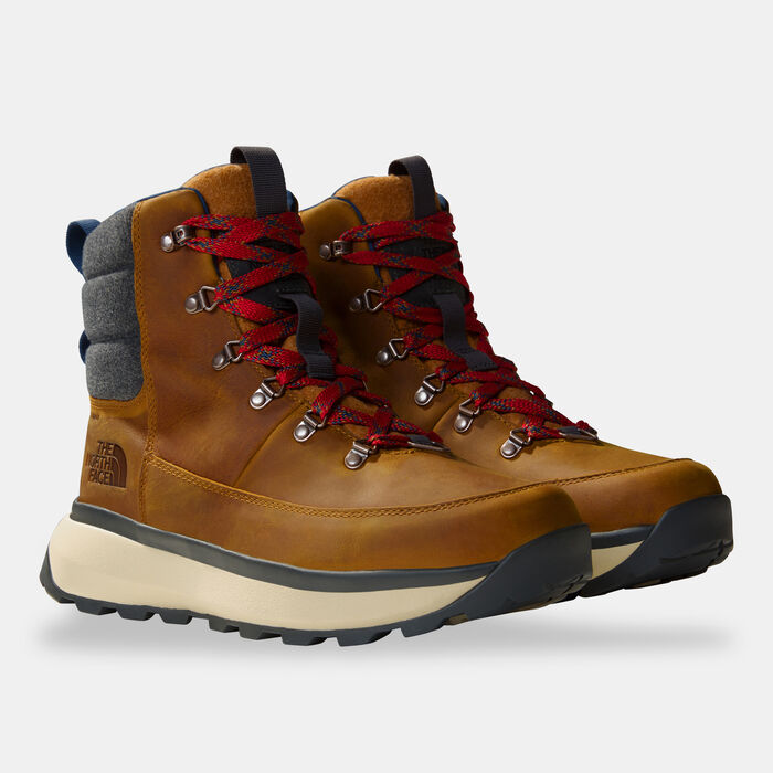 The North Face Men's Bergen Leather Waterproof Snow Boots Beige The North Face Men's Bergen Leather Waterproof Snow Boots Beige image number 2