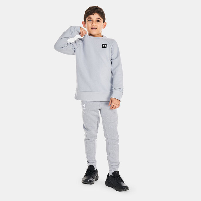Under Armour Kids' UA Rival Fleece Sweatshirt Grey image number 2