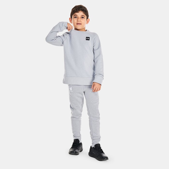 Under Armour Kids' UA Rival Fleece Sweatshirt Grey Under Armour Kids' UA Rival Fleece Sweatshirt Grey image number 2