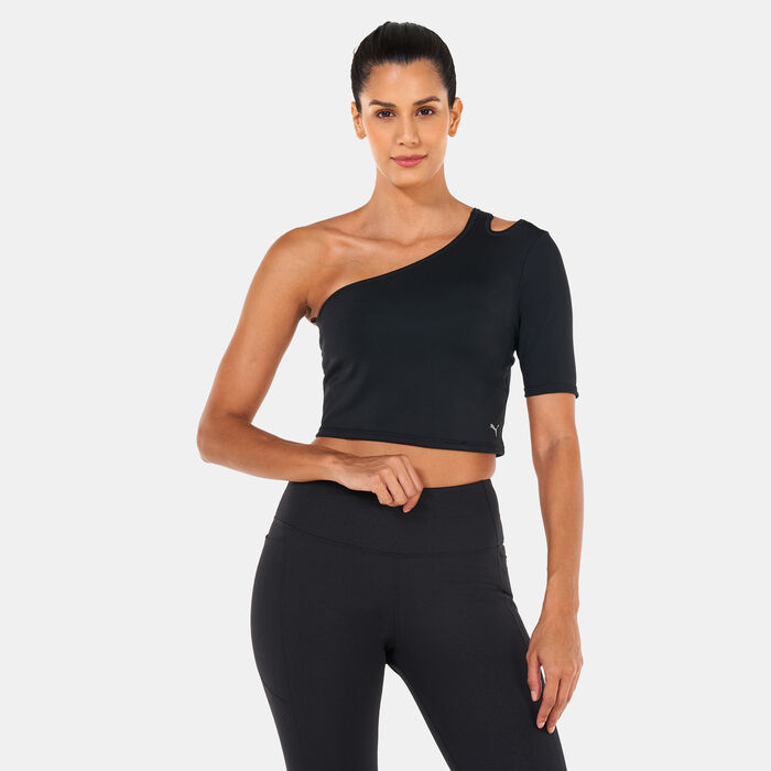 PUMA Women's Fashion Luxe ELLAVATE Training T-Shirt Black image number 0