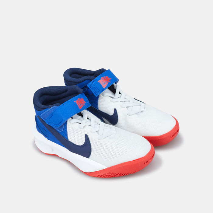 Nike Kids' Team Hustle D 10 FlyEase Shoe (Older Kids) White Nike Kids' Team Hustle D 10 FlyEase Shoe (Older Kids) White image number 1