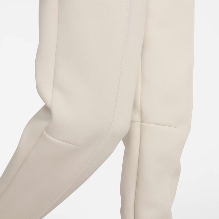 Nike Women's Sportswear Tech Fleece Mid-Rise Joggers Ivory Nike Women's Sportswear Tech Fleece Mid-Rise Joggers Ivory image number 4