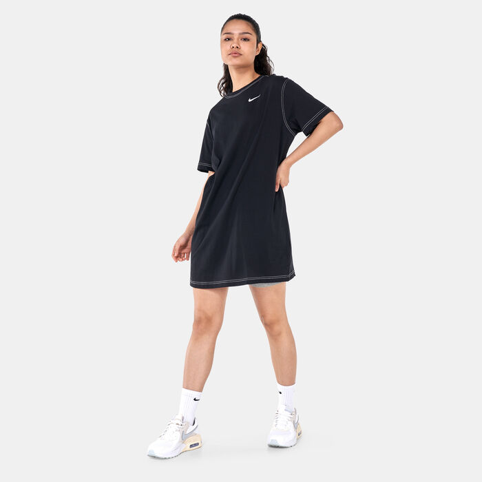 Nike Women's Sportswear Swoosh Dress Black image number 0