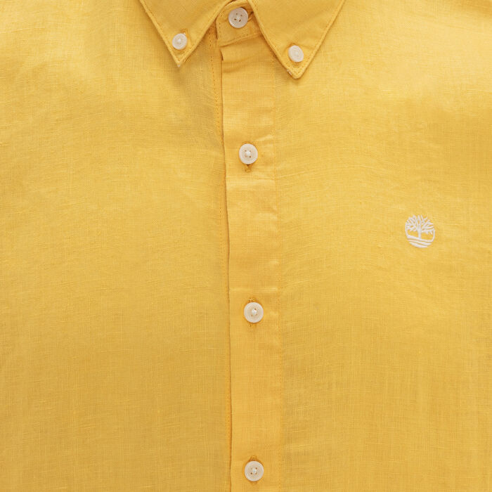 Timberland Men's Linen Shirt yellow Timberland Men's Linen Shirt yellow image number 2