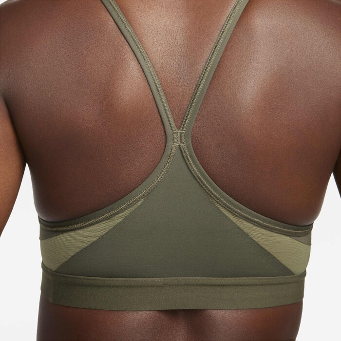Nike Women's Indy Light-Support Padded V-Neck Sports Bra Green Nike Women's Indy Light-Support Padded V-Neck Sports Bra Green image number 5