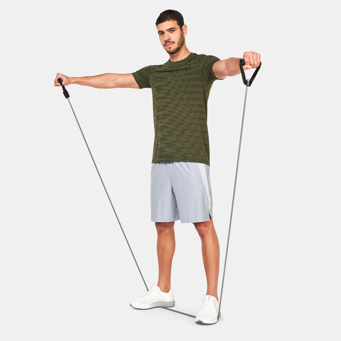 Under Armour Men's UA Seamless Novelty Training T-Shirt Green Under Armour Men's UA Seamless Novelty Training T-Shirt Green image number 2