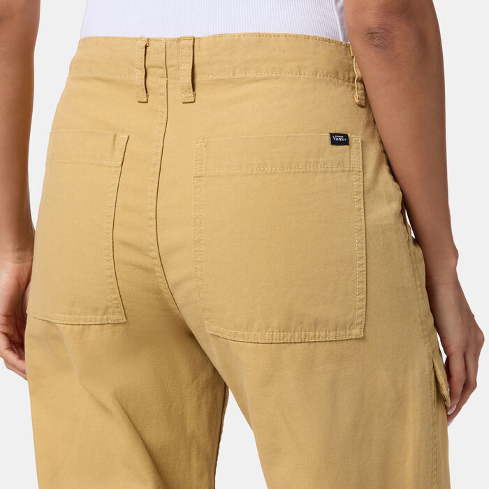 Vans Women's Arroyo Wide-Leg Cargo Pants yellow image number 3
