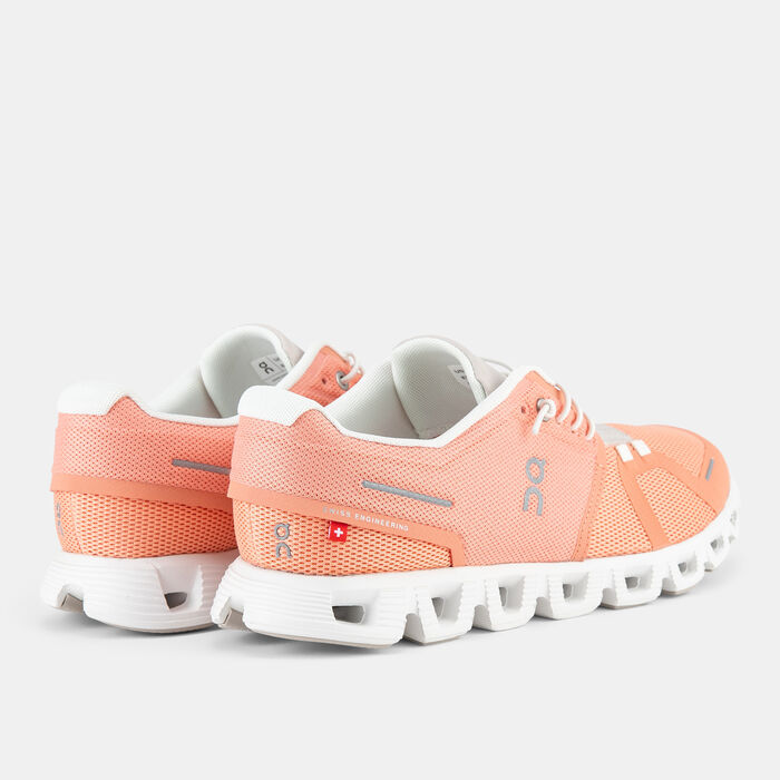 On Women's Cloud 5 Running Shoes Pink On Women's Cloud 5 Running Shoes Pink image number 2