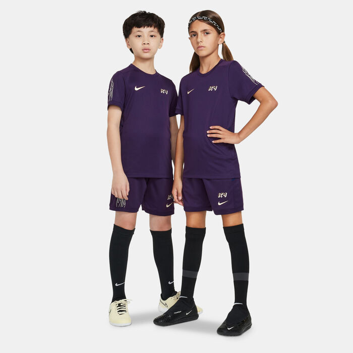 Nike Kids' Kylian Mbappe Dri-FIT Academy25 Football Top Purple image number 2
