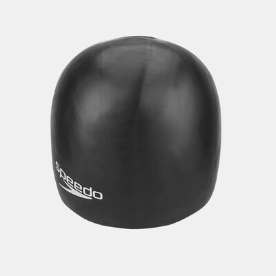 Speedo Kids' Plain Moulded Swimming Cap Black Speedo Kids' Plain Moulded Swimming Cap Black