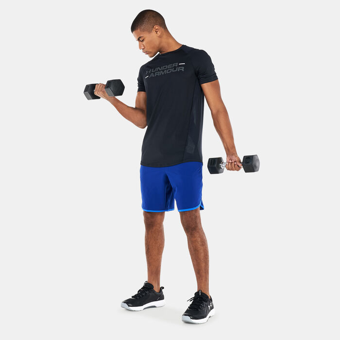 Under Armour Men's UA HIIT Woven Shorts Blue Under Armour Men's UA HIIT Woven Shorts Blue image number 2