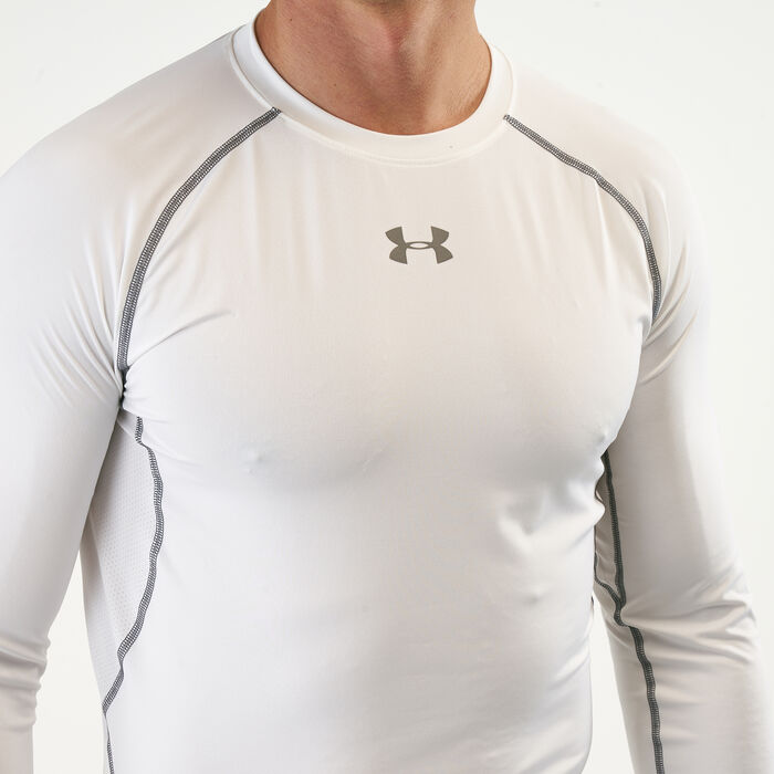 Buy Under Armour Men's HeatGear® CoolSwitch Compression Long Sleeve T-Shirt  White in KSA -SSS