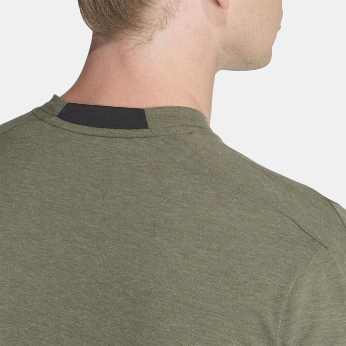 adidas Men's Designed For Training T-Shirt Green image number 5