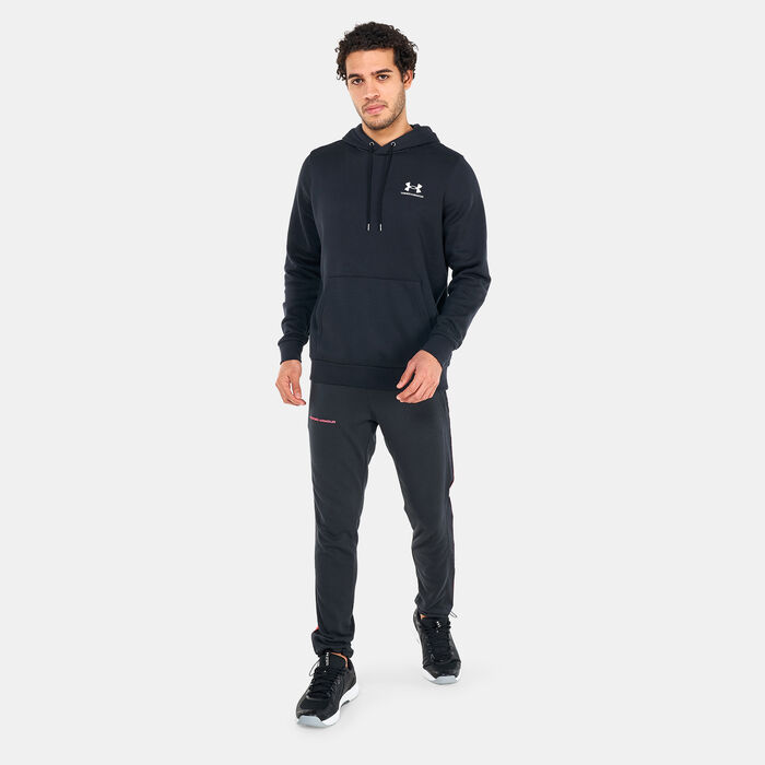 Under Armour Men's UA Essential Fleece Hoodie Black image number 2