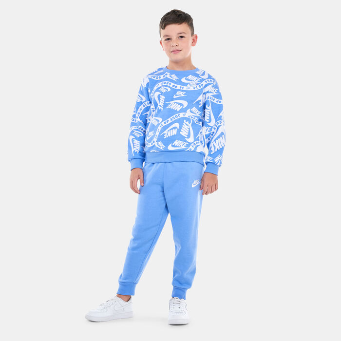 Nike Kids' Sportswear Club Allover Print Set Blue Nike Kids' Sportswear Club Allover Print Set Blue image number 0