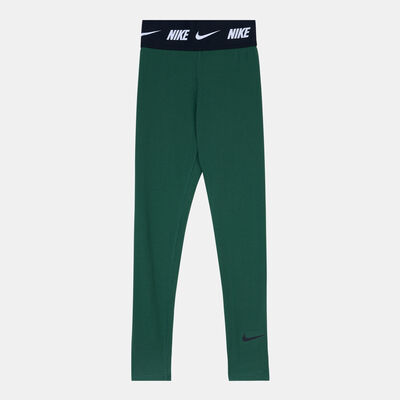 Nike Kids' Sportswear High-Rise Leggings (Older Kids) Green