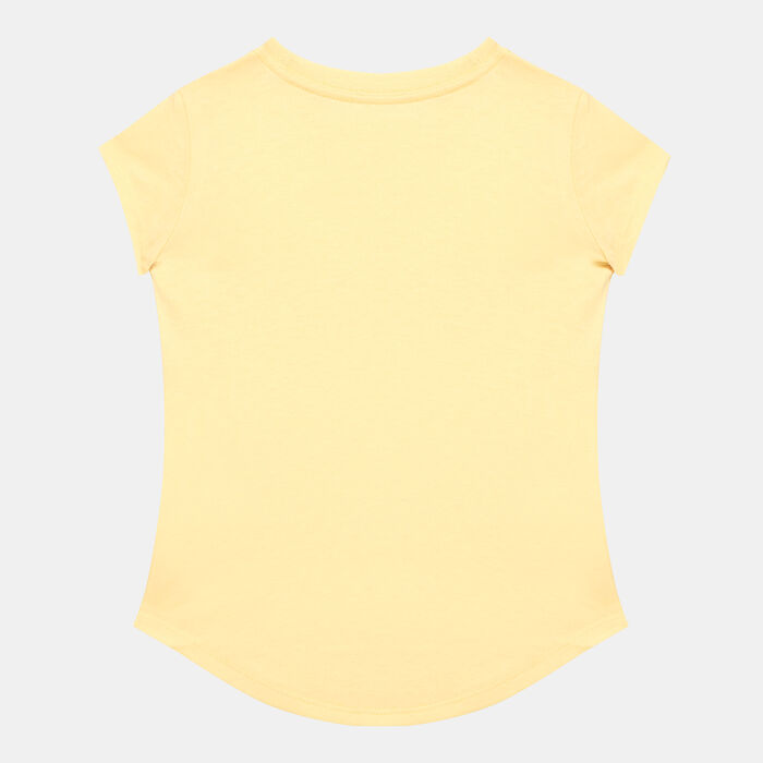 Nike Kids' Just Do It Swoosh Split T-Shirt (Younger Kids) yellow Nike Kids' Just Do It Swoosh Split T-Shirt (Younger Kids) yellow image number 1