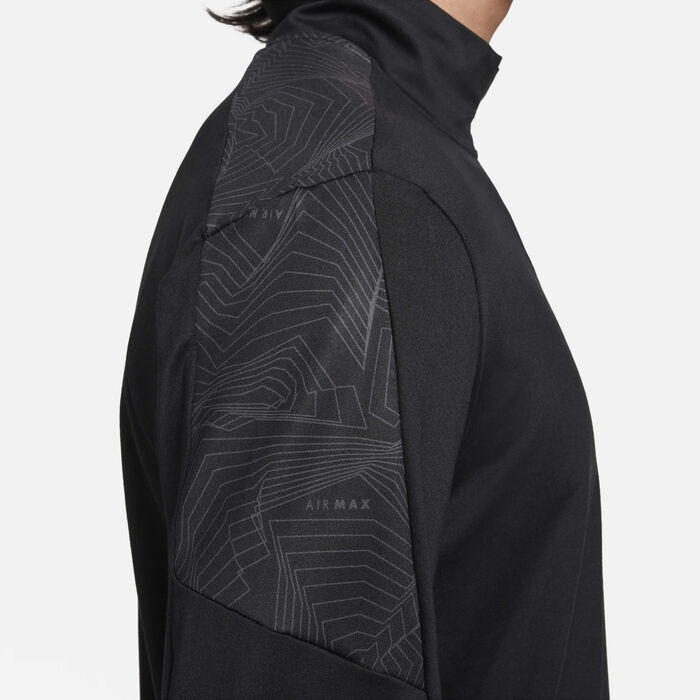 Nike Men's Air Max Dri-FIT 1/4-Zip Top Black image number 4