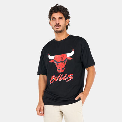 New Era Men's NBA Chicago Bulls Mesh T-Shirt Black New Era Men's NBA Chicago Bulls Mesh T-Shirt Black