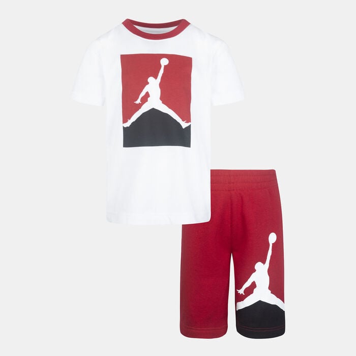 Jordan Kids' Jumpman French Terry Set (Younger Kids) Red Jordan Kids' Jumpman French Terry Set (Younger Kids) Red image number 0