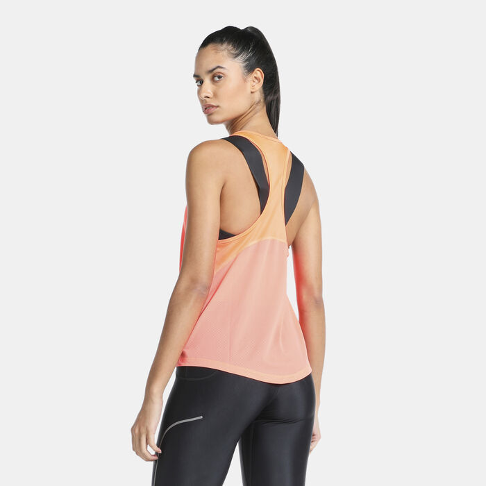 Nike Women's Miler Racer Tank Top Peach Nike Women's Miler Racer Tank Top Peach image number 1