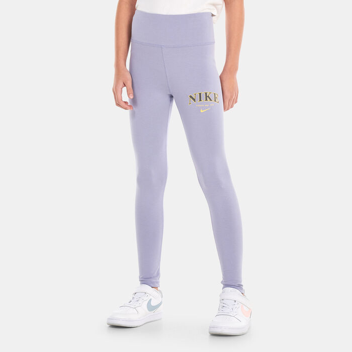 Nike Kids' Sportswear Trend High-Waisted Leggings (Older Kids) Grey Nike Kids' Sportswear Trend High-Waisted Leggings (Older Kids) Grey image number 0