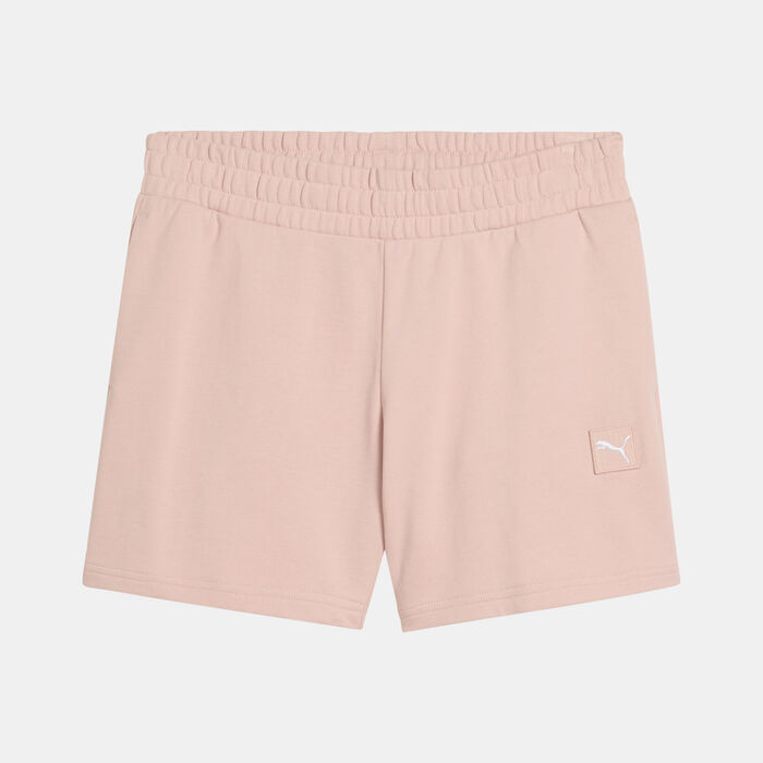 PUMA Women's Essentials Elevated Shorts Pink image number 3