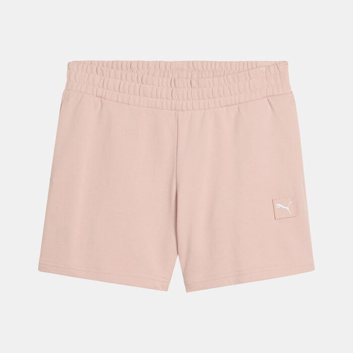 PUMA Women's Essentials Elevated Shorts Pink PUMA Women's Essentials Elevated Shorts Pink image number 3