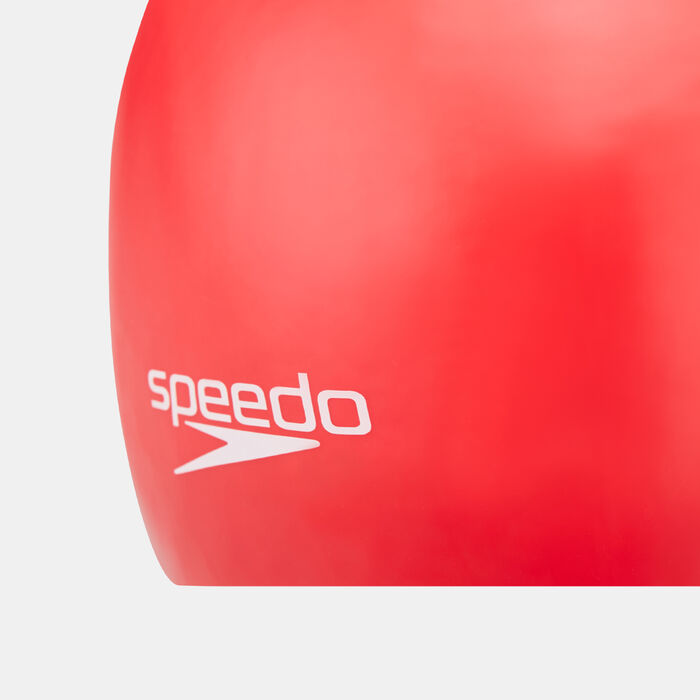 Speedo Kids' Moulded Silicone Swimming Cap Red Speedo Kids' Moulded Silicone Swimming Cap Red image number 2