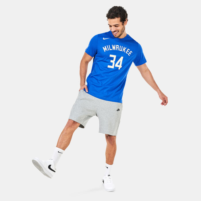 Nike Men's Milwaukee Bucks City Edition T-Shirt Blue Nike Men's Milwaukee Bucks City Edition T-Shirt Blue image number 2