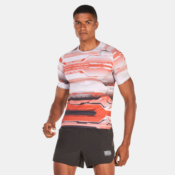 EA7 Emporio Armani Men's Graphic Vigor7 T-Shirt Multi-Color EA7 Emporio Armani Men's Graphic Vigor7 T-Shirt Multi-Color image number 0