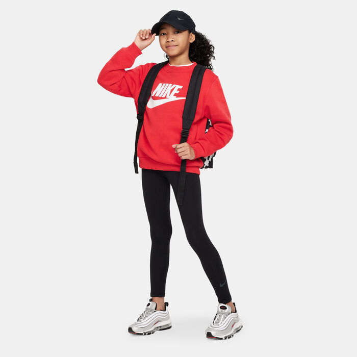 Nike Kids' Sportswear High-Rise Leggings (Older Kids) Black Nike Kids' Sportswear High-Rise Leggings (Older Kids) Black image number 2