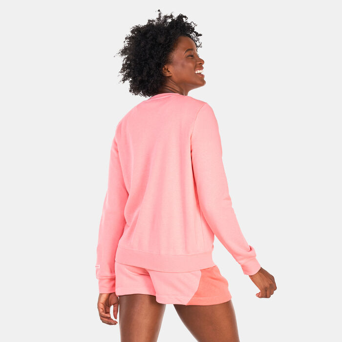Nike Women's Sportswear Air Fleece Sweatshirt Pink image number 1