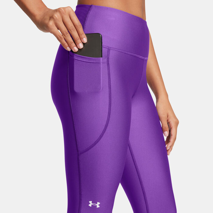 Under Armour Women's UA Tech™ HeatGear® Training Leggings Purple image number 3