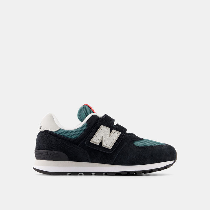 New Balance Kids' 574 Velcro Shoes Black New Balance Kids' 574 Velcro Shoes Black image number 0