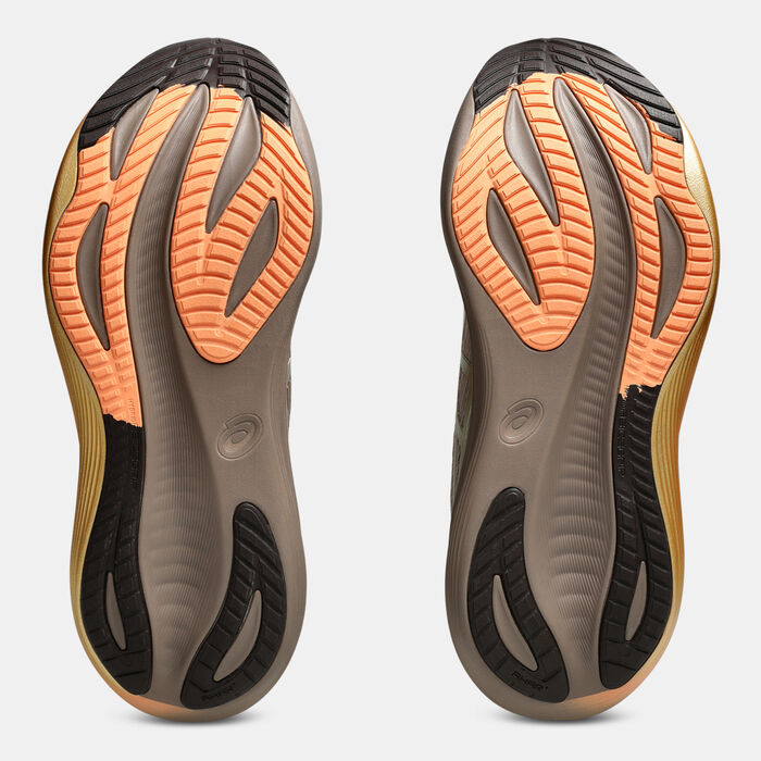 ASICS Men's GEL-NIMBUS 27 LUXE Running Shoes Gold image number 3