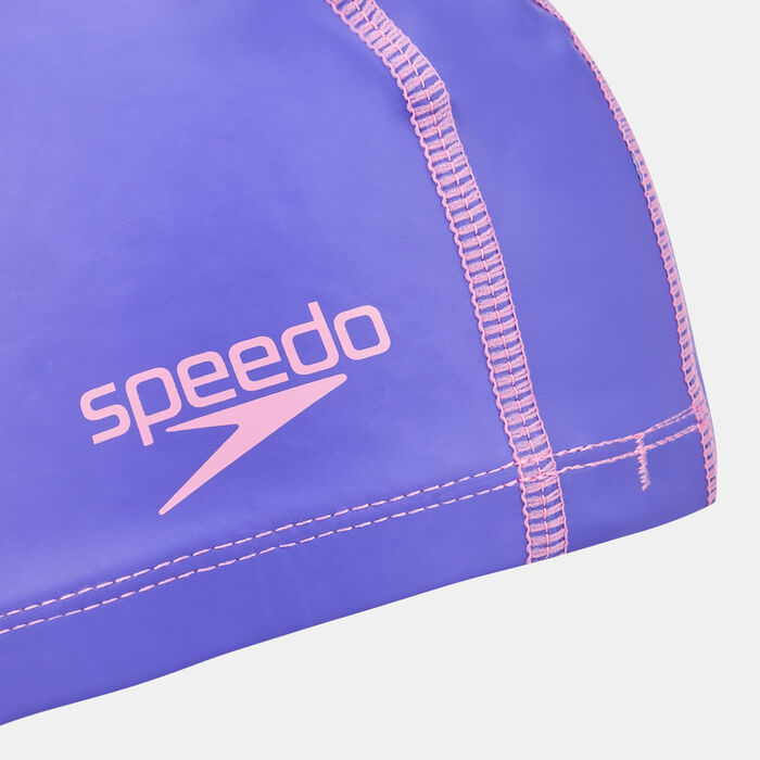 Speedo Kids' Long Hair Pace Swimming Cap Purple Speedo Kids' Long Hair Pace Swimming Cap Purple image number 2
