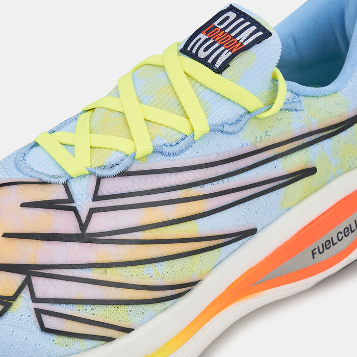 New Balance Women's London Edition FuelCell SuperComp Elite v3 Shoe Blue New Balance Women's London Edition FuelCell SuperComp Elite v3 Shoe Blue image number 5