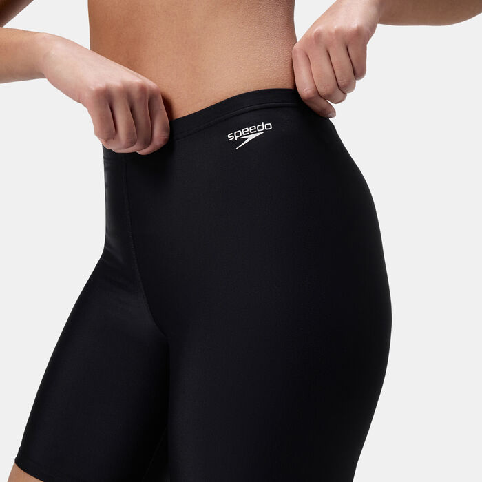 Speedo Women's Solid Swimming Shorts Black Speedo Women's Solid Swimming Shorts Black image number 4