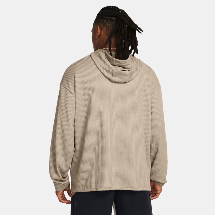 Under Armour Men's Rival Waffle Hoodie Brown image number 1