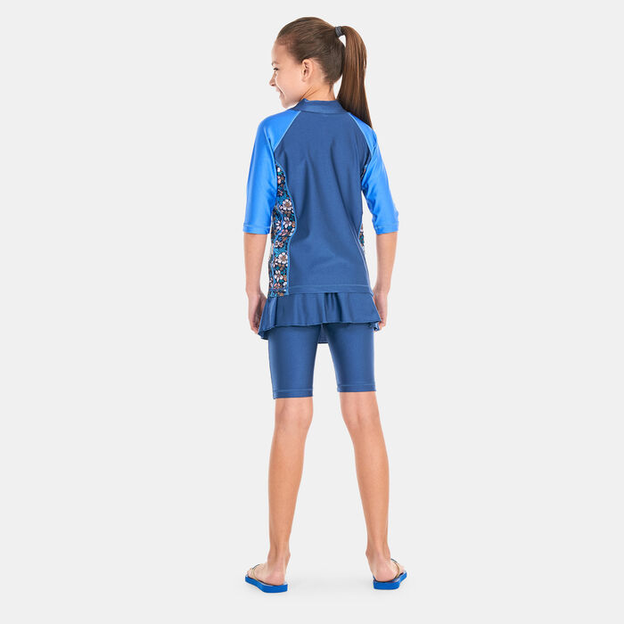 COEGA Kids' Skirted Two Piece Swimsuit Blue COEGA Kids' Skirted Two Piece Swimsuit Blue image number 1