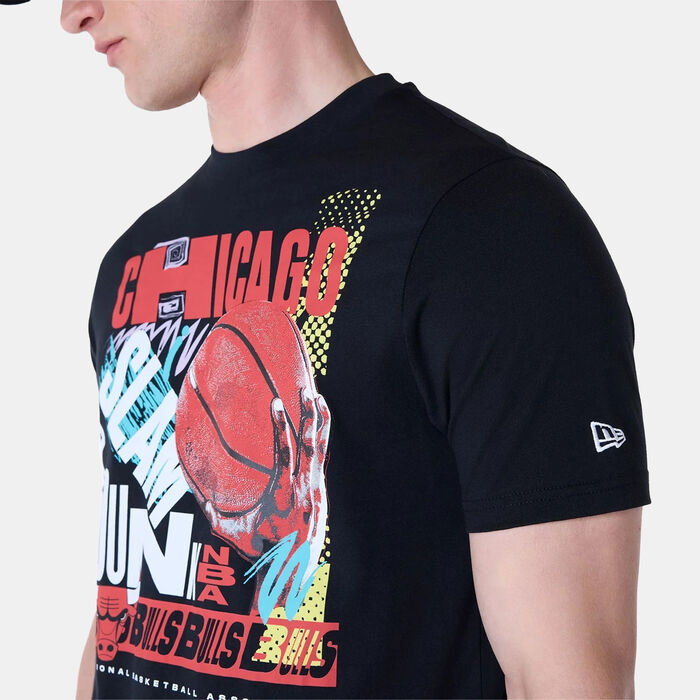 New Era Men's NBA Chicago Bulls Graphic T-Shirt Black New Era Men's NBA Chicago Bulls Graphic T-Shirt Black image number 3