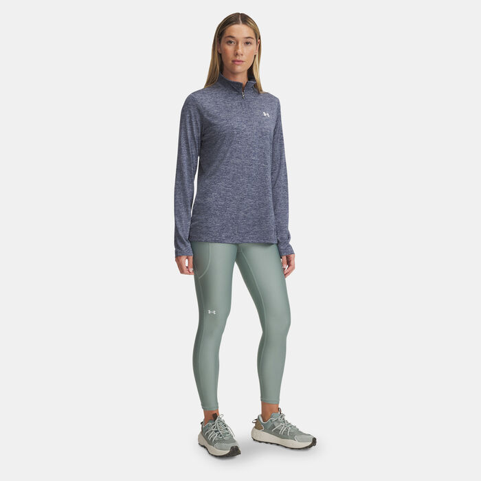 Under Armour Women's UA Tech™ HeatGear® Training Leggings Green Under Armour Women's UA Tech™ HeatGear® Training Leggings Green image number 2